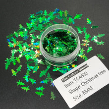 Load image into Gallery viewer, TCT-218 TCOWO Promotion Twinkle Christmas Tree PET Holiday Nail Art Glitter for Tumbler Artware Handicraft Works Accessories PET Non Toxic
