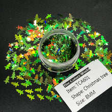 Load image into Gallery viewer, TCT-218 TCOWO Promotion Twinkle Christmas Tree PET Holiday Nail Art Glitter for Tumbler Artware Handicraft Works Accessories PET Non Toxic
