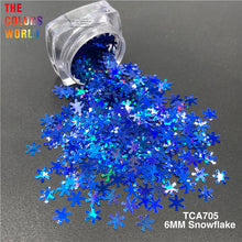 Load image into Gallery viewer, Xmas Snowflake Nail Sequins Glitter

