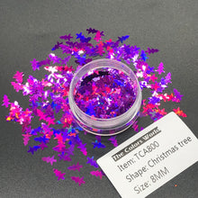 Load image into Gallery viewer, TCT-218 TCOWO Promotion Twinkle Christmas Tree PET Holiday Nail Art Glitter for Tumbler Artware Handicraft Works Accessories PET Non Toxic