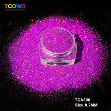 Load image into Gallery viewer, TCT-1067 Eco Friendly PET Fine Glitter Bulk Nail Powder High Gloss Non Toxic Vegan Hexagon Glitter for Nail Art Body Decor DIY Christmas Crafts Factory Direct Supply