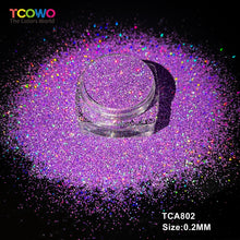 Load image into Gallery viewer, TCT-1067 Eco Friendly PET Fine Glitter Bulk Nail Powder High Gloss Non Toxic Vegan Hexagon Glitter for Nail Art Body Decor DIY Christmas Crafts Factory Direct Supply