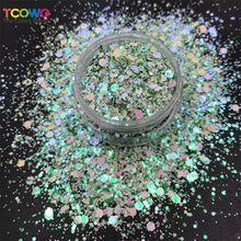Load image into Gallery viewer, TCT-544 Factory Supply Nail Glitter Sequins Polyester Bulk Hexagon Mix Chunky Glitter for Craft Cosmetics Nail Art