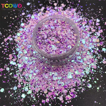 Load image into Gallery viewer, TCT-544 Factory Supply Nail Glitter Sequins Polyester Bulk Hexagon Mix Chunky Glitter for Craft Cosmetics Nail Art