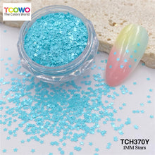 Load image into Gallery viewer, TCT-915 | 1MM White Macaroon Kawaii Star Glitter Sequin for Nail Art Makeup Crafts DIY Tumbler Epoxy Resin - Non-Toxic Shining Glitter by TCOWO