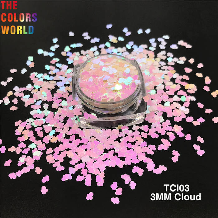 Pearlescent Iridescent 3MM Cloud Glitter
