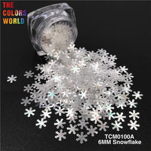 Load image into Gallery viewer, Xmas Snowflake Nail Sequins Glitter
