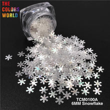 Load image into Gallery viewer, Xmas Snowflake Nail Sequins Glitter