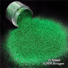 Load image into Gallery viewer, TCT-033 0.2MM Fine PET Metallic Glitter Powder for Nail Art, Tumblers, Slime & Crafts 24 Colors