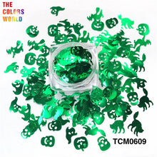 Load image into Gallery viewer, TCT-854 Halloween Pumpkin Ghost Skull Cat Shape Sequins Glitter Festival Party Decorations