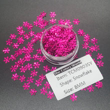 Load image into Gallery viewer, TCT-201 TCOWO Holiday Customs Twinkle Christmas Snowflakes Biodegradable Glitter Nail Art Glitter