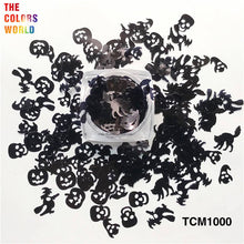 Load image into Gallery viewer, TCT-854 Halloween Pumpkin Ghost Skull Cat Shape Sequins Glitter Festival Party Decorations