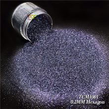 Load image into Gallery viewer, TCT-033 0.2MM Fine PET Metallic Glitter Powder for Nail Art, Tumblers, Slime & Crafts 24 Colors
