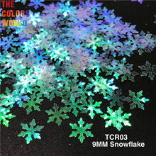 Load image into Gallery viewer, Christmas Snowflake Nail Sequins Glitter