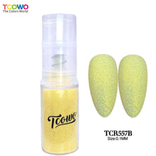 Load image into Gallery viewer, TCT-921 Fine Glitter Ombre Powder Spray, Gold Background Iridescent Rainbow Glitter, 12 Colors 38um, Easy to Use for Nail Art Hair Skin Crafts, MSDS Certified, Guangdong China