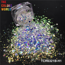 Load image into Gallery viewer, High Brightness White Rainbow Colorful Mermaid Sparkle Glitter