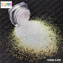 Load image into Gallery viewer, TCT-898 | High Grade Polyester Hexagon Fine Glitter Bulk Non-Toxic Holographic Iridescent Rainbow Pearl Color Sparkly Glitter