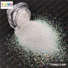 Load image into Gallery viewer, TCT-898 | High Grade Polyester Hexagon Fine Glitter Bulk Non-Toxic Holographic Iridescent Rainbow Pearl Color Sparkly Glitter