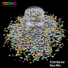 Load image into Gallery viewer, TCT-1032 Bubble Glitter Eco-Friendly Non-Toxic Polyester Chunky Beads 1mm 2mm 3mm Mix Multi Colors for DIY Nail Crafts Snowglobe Cups Face Body Decoration Wholesale Factory Supply