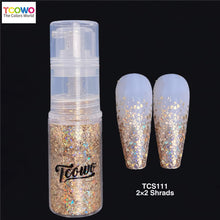Load image into Gallery viewer, TCT-907 Holographic Irregular Shards Body Glitter Spray Laser Shimmer Powder for Face Hair Nail Skin Party Makeup