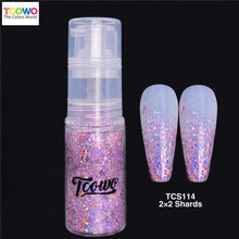 Load image into Gallery viewer, TCT-907 Holographic Irregular Shards Body Glitter Spray Laser Shimmer Powder for Face Hair Nail Skin Party Makeup