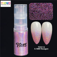 Load image into Gallery viewer, TCT-913 Holo Fine Glitter Spray Bottle Kit 12 Colors Sparkly Starry Shimmer Powder for Hair Body Nails Crafts Party Cosmetics Solvent Resistant