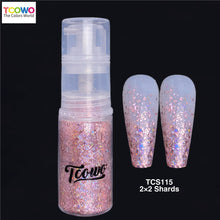 Load image into Gallery viewer, TCT-907 Holographic Irregular Shards Body Glitter Spray Laser Shimmer Powder for Face Hair Nail Skin Party Makeup
