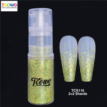 Load image into Gallery viewer, TCT-907 Holographic Irregular Shards Body Glitter Spray Laser Shimmer Powder for Face Hair Nail Skin Party Makeup