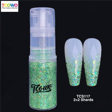 Load image into Gallery viewer, TCT-907 Holographic Irregular Shards Body Glitter Spray Laser Shimmer Powder for Face Hair Nail Skin Party Makeup