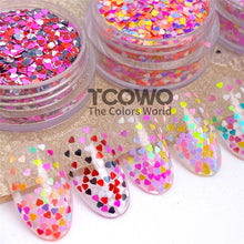 Load image into Gallery viewer, TCT-893 Smallest Love Heart Mix Glitter 1MM - Non-Toxic Shimmer for DIY, Nail Art, Cosmetics & Festival