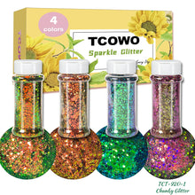 Load image into Gallery viewer, TCT-920 Chameleon Glitter Chunky Powder Color Shift Shaker for Crafts, DIY, Manicure, Epoxy Resin, Non-Toxic PET Glitter, Wholesale, Made in Guangdong China