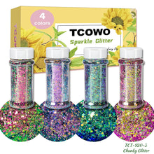 Load image into Gallery viewer, TCT-920 Chameleon Glitter Chunky Powder Color Shift Shaker for Crafts, DIY, Manicure, Epoxy Resin, Non-Toxic PET Glitter, Wholesale, Made in Guangdong China