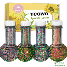 Load image into Gallery viewer, TCT-920 Chameleon Glitter Chunky Powder Color Shift Shaker for Crafts, DIY, Manicure, Epoxy Resin, Non-Toxic PET Glitter, Wholesale, Made in Guangdong China