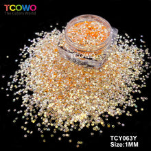 Load image into Gallery viewer, TCT-1035 Wholesale Embossed Eco-Friendly High Sparkle Silver Mirror Glitter Powder Bulk 1MM Fine Chunky PET Non-Toxic for Nails Tumblers Resin Crafts Party Decor Cosmetics Valentines Printing 