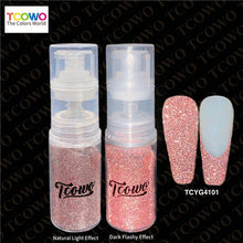 Load image into Gallery viewer, TCT-899 Reflective Flash Powder Ombre Nail Sprayer, 12 Colors Crystal Diamond Reflective Glitter Spray for Nail Art Makeup Crafts