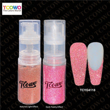 Load image into Gallery viewer, TCT-899 Reflective Flash Powder Ombre Nail Sprayer, 12 Colors Crystal Diamond Reflective Glitter Spray for Nail Art Makeup Crafts