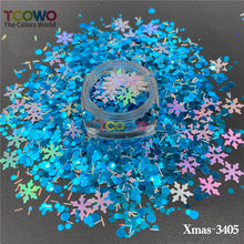 Load image into Gallery viewer, TCT-932 Christmas Sparkle Glitter Sequins Non-Toxic Eco-Friendly PET Glitter for Nail Art, Resin, Candle, DIY Crafts, Face Body Hair Makeup, Festival & Wedding Decorations