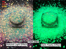 Load image into Gallery viewer, Luminous Glow In Dark Chunky Glitter