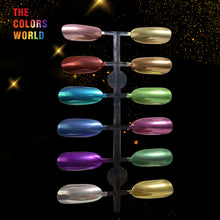 Load image into Gallery viewer, TCT-239 Mirror Powder Effect Chrome Nails Pigment Gel Polish Nail Art Manicure Decoration Eye Shadow Makeup Henna Tattoo DIY uñas