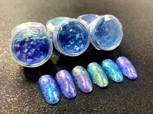 Load image into Gallery viewer, TCT-600 Polarizing Opal Flake Blue Iridescent Confetti Nails Glitter ногти дизайн светящиеся uñas Manicure Festival Accessories