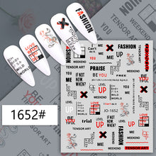 Load image into Gallery viewer, Nail Wraps 1652#

