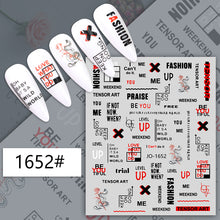 Load image into Gallery viewer, Nail Wraps 1652#