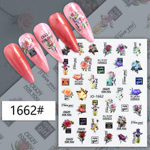 Load image into Gallery viewer, Self Adhesive Nail Strips Decal