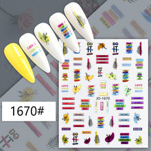Load image into Gallery viewer, Self Adhesive Nail Strips Decal