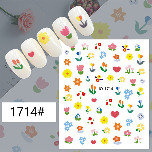 Spring Flowers Nail Sticker 1714#