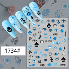 Load image into Gallery viewer, Eye Nail Decal  1734#
