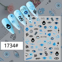 Load image into Gallery viewer, Eye Nail Decal 1734#