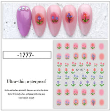 Load image into Gallery viewer, Tulip Nail Stickers 1777 #
