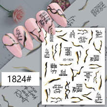 Load image into Gallery viewer, Nail Strips Decal 1824#