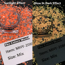Load image into Gallery viewer, TCT-599 Reflective Flash Glow In Dark Glitter Chunky Nails Glitter Luminous Nail Decoration Crafts Manicure Festival Accessories
